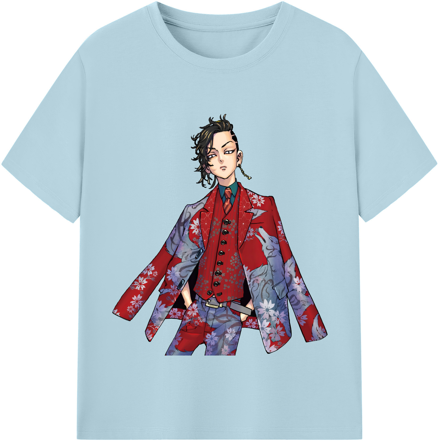 （画像用） 東京リベンジャーズ Tokyo Revengers 綿100％半袖Tシャツ（フロントプリント）